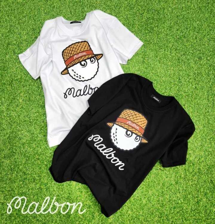 말본 STRAW HAT 레터링 라운드 티셔츠(2color)