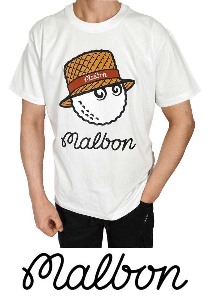 말본 STRAW HAT 레터링 라운드 티셔츠(2color)