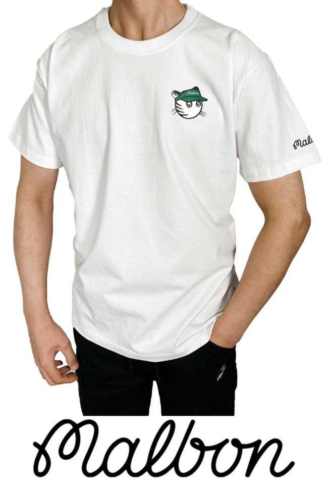 말본 CAT 볼아트웍 레터링 라운드 티셔츠(2color)
