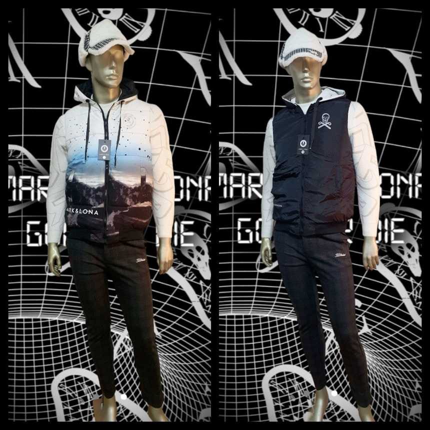 마크앤로나 남성 웰론 양면 패딩 베스트