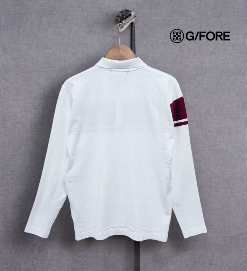 지포어 가슴배색 자수 카라 니트(2color)