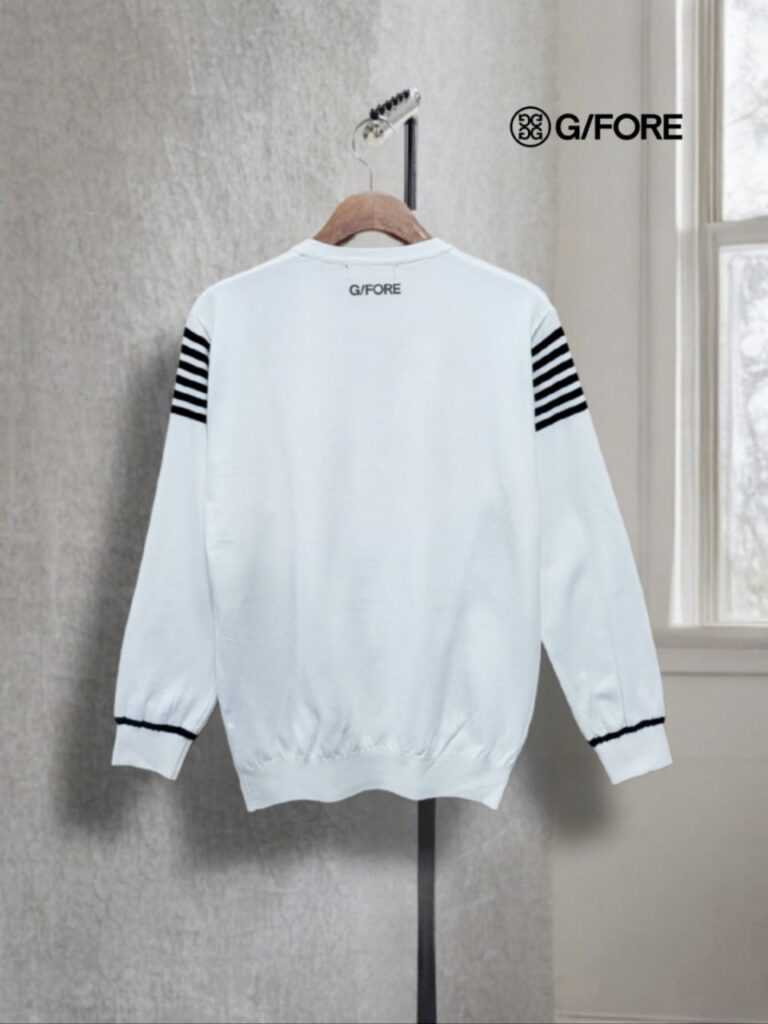 지포어 견장6줄 자수로고 니트(2color)