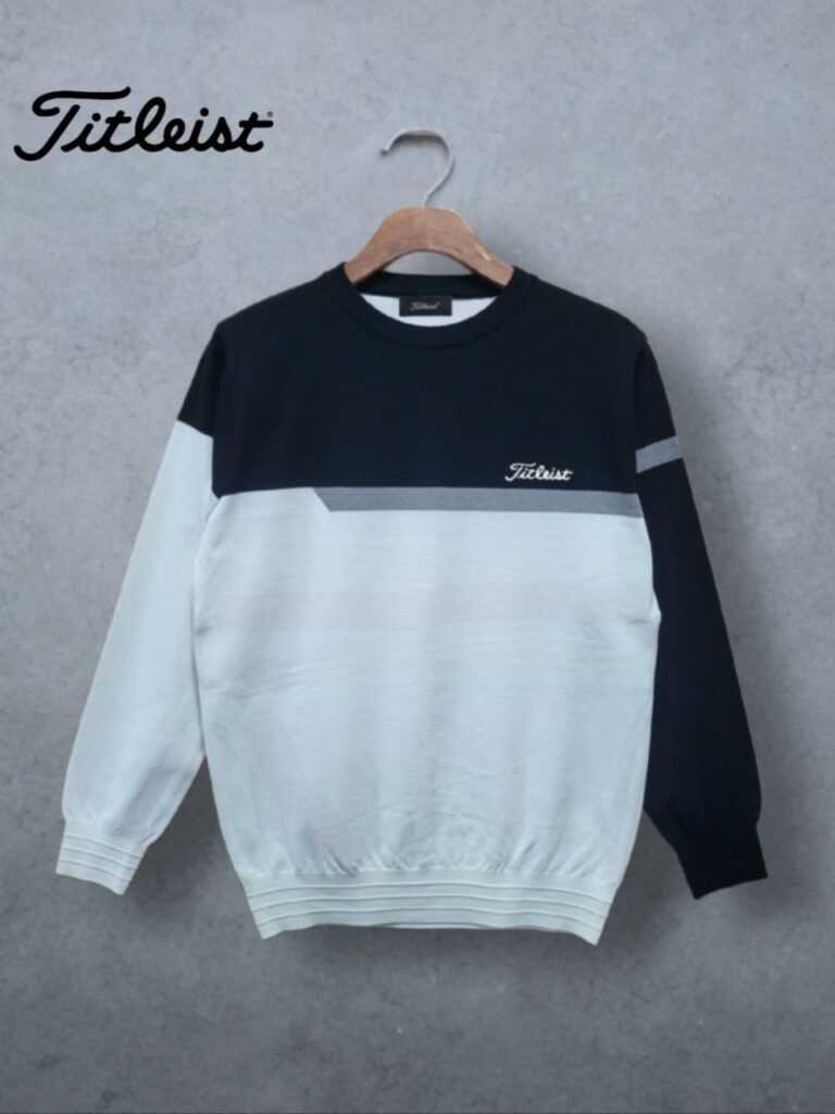 타이틀리스트 남성 컴1줄 자수로고 니트(3color)