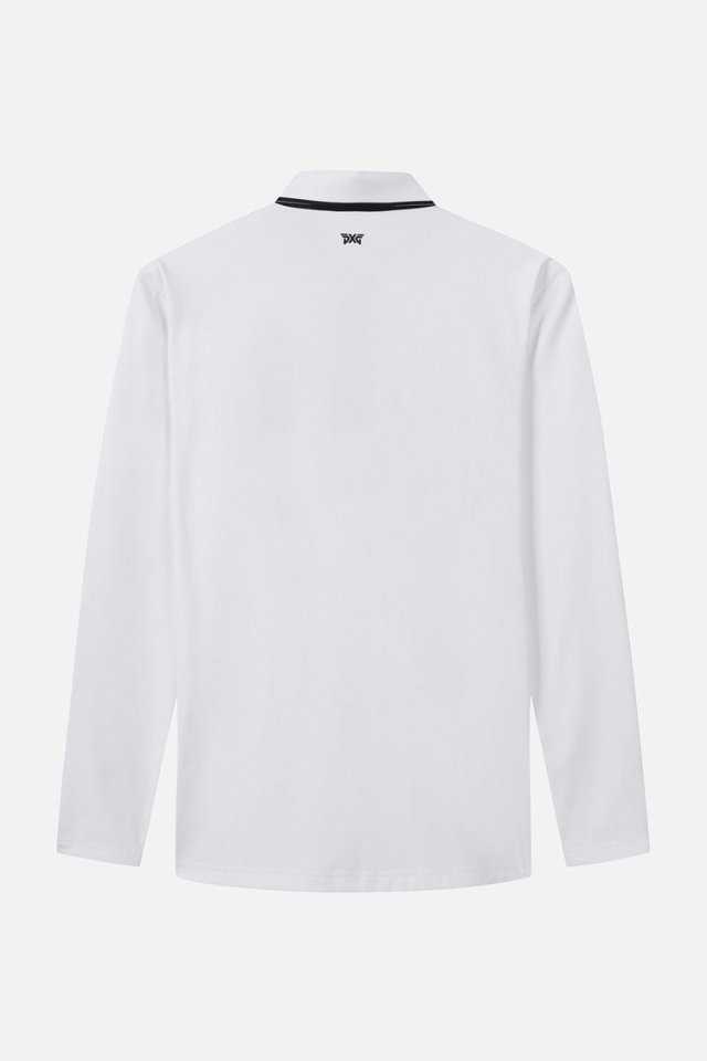PXG 넥 원 포인트 칼라 롱슬리브 티셔츠(2color)