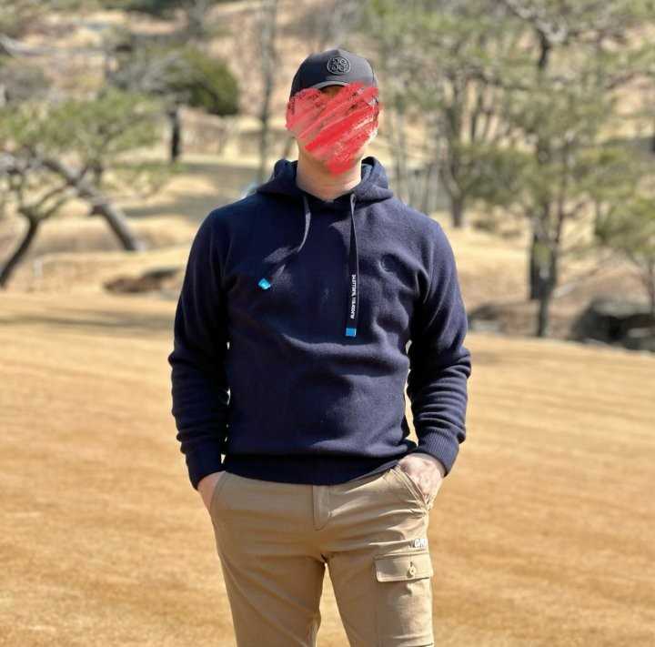 지포어 남성 니트 후드(2color)