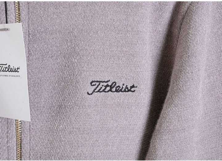 타이틀리스트 보아 플리스 니트 풀집업 가디건(2color)