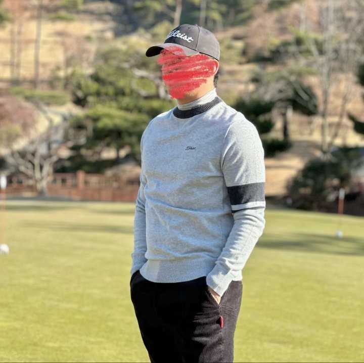 타이틀리스트 남성 캐시미어 풀 오버 스웨터(2color)