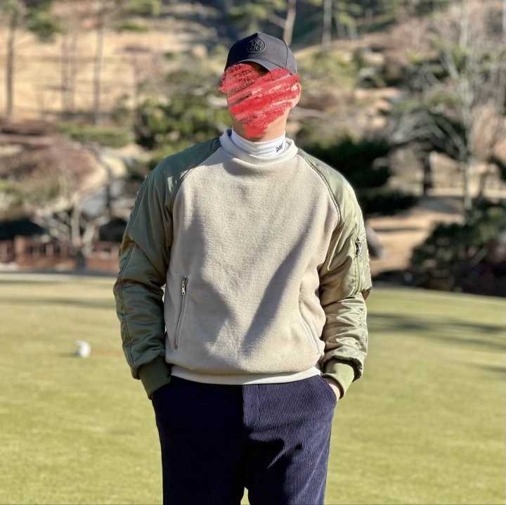 지포어 남성 오버사이즈 크루넥 티셔츠(2color)