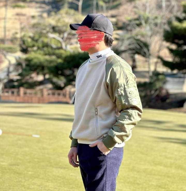 지포어 남성 오버사이즈 크루넥 티셔츠(2color)