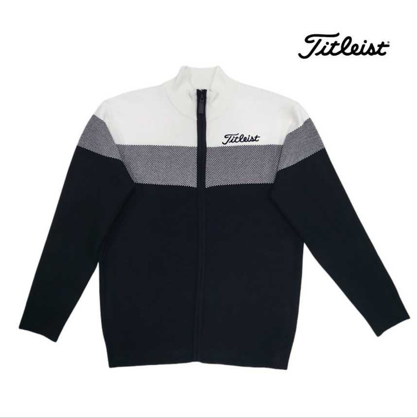 타이틀리스트 가보카배색 니트집업(2color)