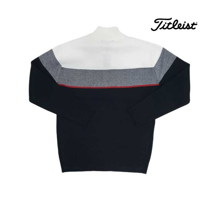 타이틀리스트 가보카배색 니트집업(2color)