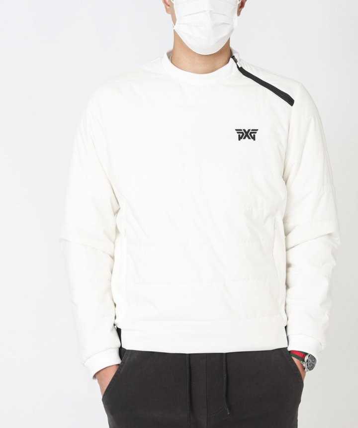 PXG 사선 방풍 패딩 맨투맨(2color)