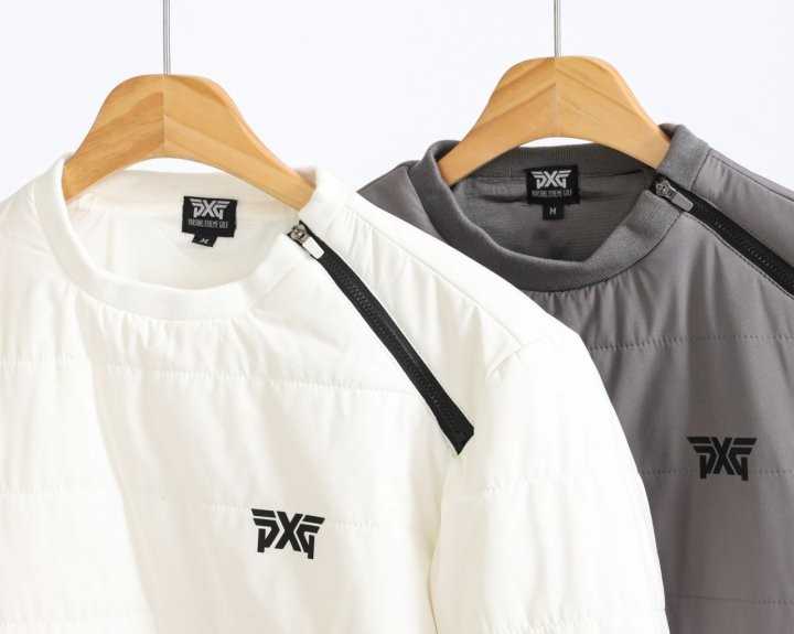 PXG 사선 방풍 패딩 맨투맨(2color)