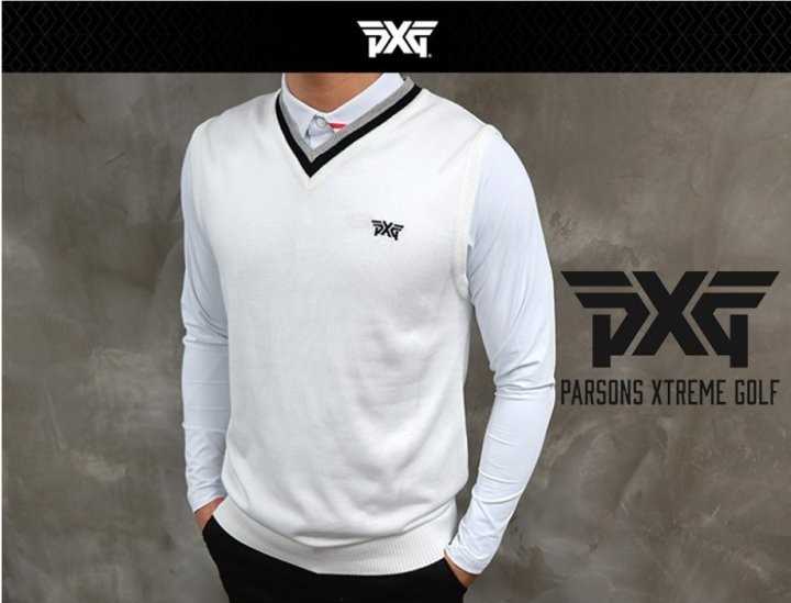 PXG 엑스 브이넥 배색조끼(2color)