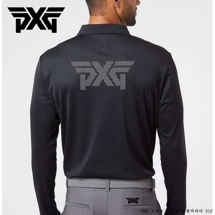 PXG 도트 로고 메쉬 긴팔 카라티(4color)