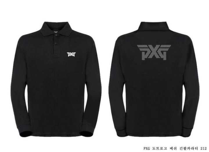 PXG 도트 로고 메쉬 긴팔 카라티(4color)