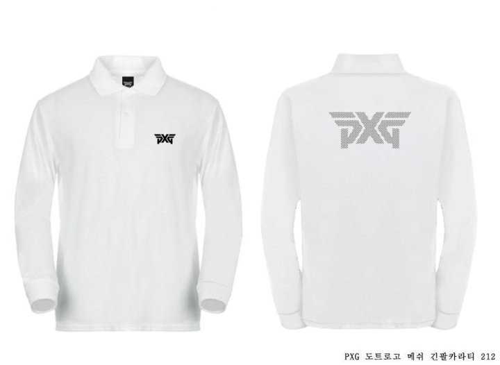 PXG 도트 로고 메쉬 긴팔 카라티(4color)