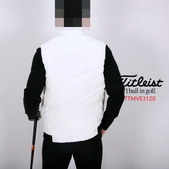 타이틀리스트 남자 TTMVE3120 옆두줄 패딩 조끼 베스트(2color)