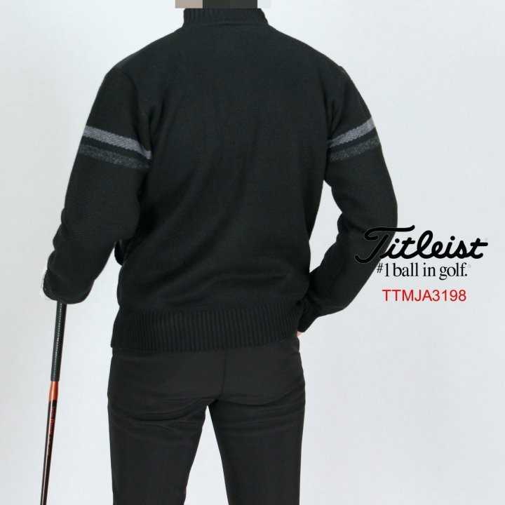 타이틀리스트 남자 TTMJA3198 양팔두줄 패딩 니트집업(2color)