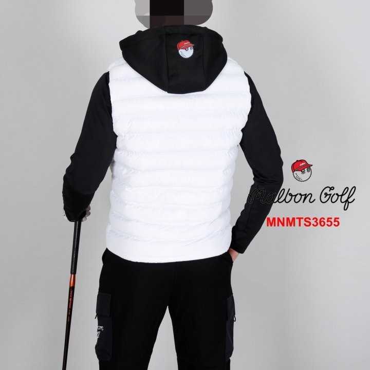 말본 남자 MNMTS3655 후드 패딩 베스트조끼(2color)