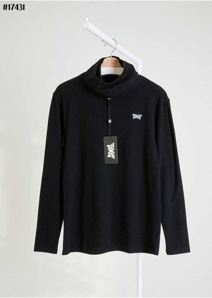 PXG 남성 윈터 넥 워머 포인트 플리스 롱 슬리브 티셔츠(2color)