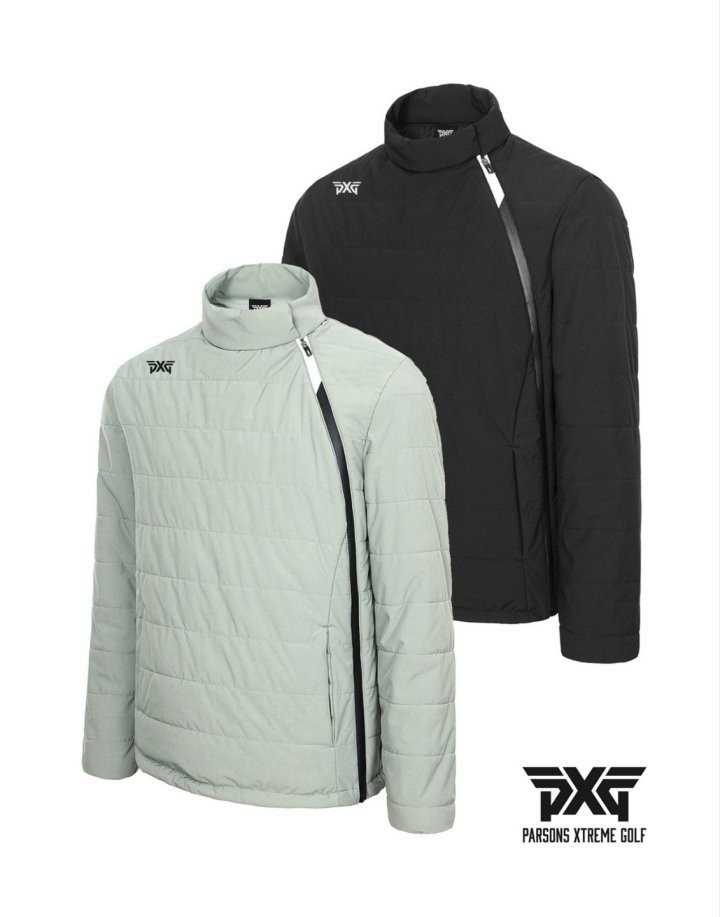 PXG 모크넥 지퍼 패딩집업(2color)