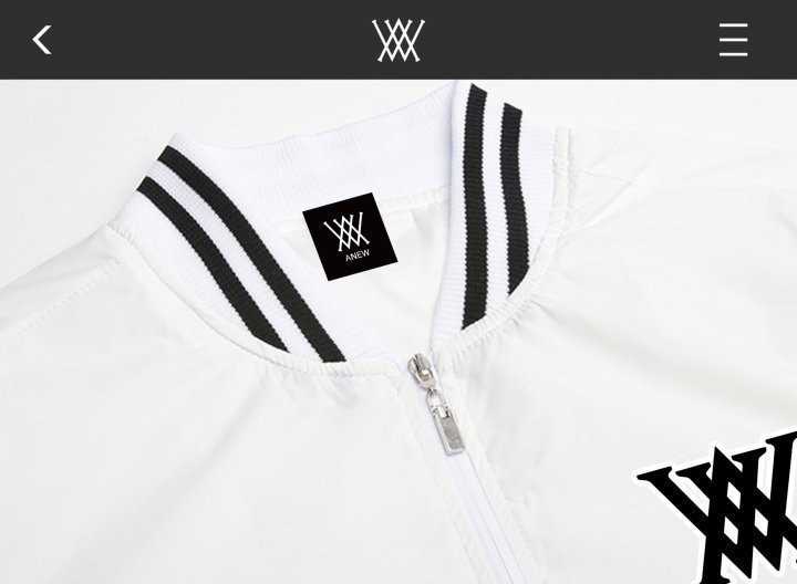 어뉴 겹두줄 시보리 바람막이(3color)