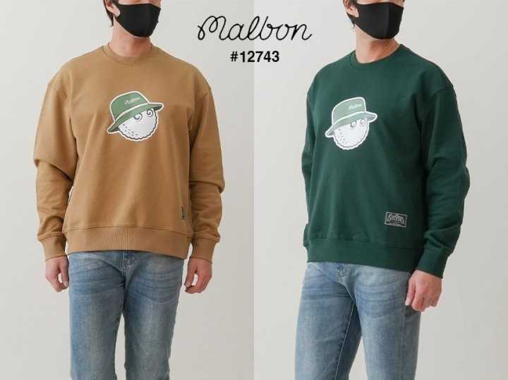 말본 남성 마스코트 크루넥 오버 맨투맨(2color)