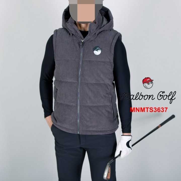 말본 남자 MNMTS3637 코듀로이 패딩 베스트 조끼(2color)