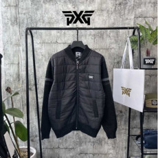 PXG 와팬로고 밴딩니트집업