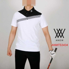 어뉴 남자 ANMTS3434 사선잔줄 반팔 카라티셔츠(2color)