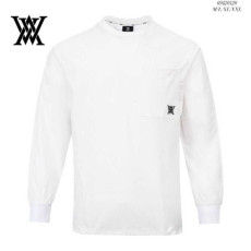 어뉴 남성 골지 크루넥 롱티(2color)