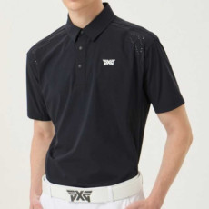 PXG 남성 여름 우븐 루스핏 카라 숏 슬리브 티셔츠(2color)