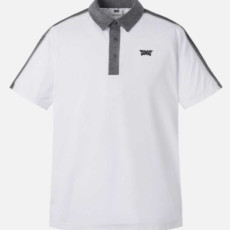 PXG 남성 여름 니트 포인트 카라 숏 슬리브 티셔츠(2color)