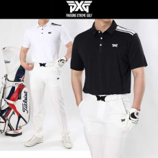 PXG 남성 싱글 숄더 투라인 스판 반팔(2color)