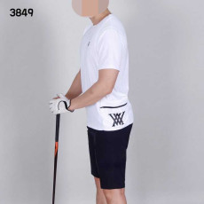어뉴 남자 3849 사이드포켓 라운드 반팔 티셔츠(2color)