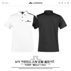 제이린드버그 남성 전면배색 스윙 스판카라반팔(2color)