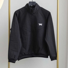 PXG 남성 기모 본딩 백 로고 아노락 자켓
