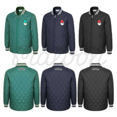 말본 버킷 패치 블루종 누빔 패딩 자켓(3color)