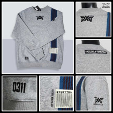 PXG 남성 크루넥 융기모 맨투맨