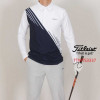 타이틀리스트 남자 TTMTS3337 사선크랙 긴팔 카라티(2color)