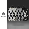 어뉴 남성 다이아 사선 라운드 니트(3color)