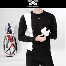 PXG 사이드 한줄배색 니트라운드(2color)