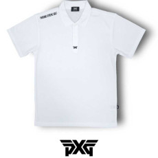 PXG 남성 미니 센터로고 숄더라인 레터링 퍼포먼스 드라이핏 PK셔츠(2color)