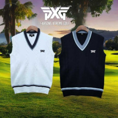 PXG 남성 꽈배기 가슴 자수 조끼(2color)