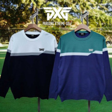 PXG 남성 신크로 자수 라운드니트(2color)