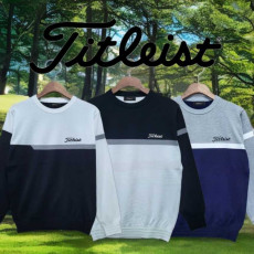 타이틀리스트 남성 컴1줄 자수로고 니트(3color)