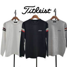 타이틀리스트 숄더골지 자수로고 니트(3color)
