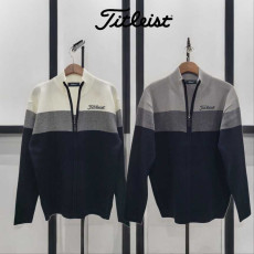 타이틀리스트 가보카배색 니트집업(2color)