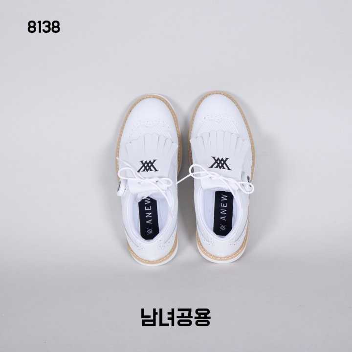 어뉴 남녀공용 8138 테슬 스파이크리스 골프화(2color)